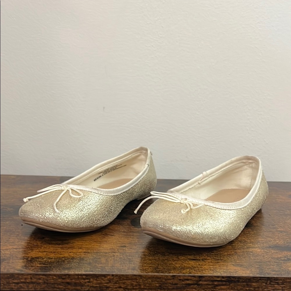 J. Crew Kids Gold Dress Shoes